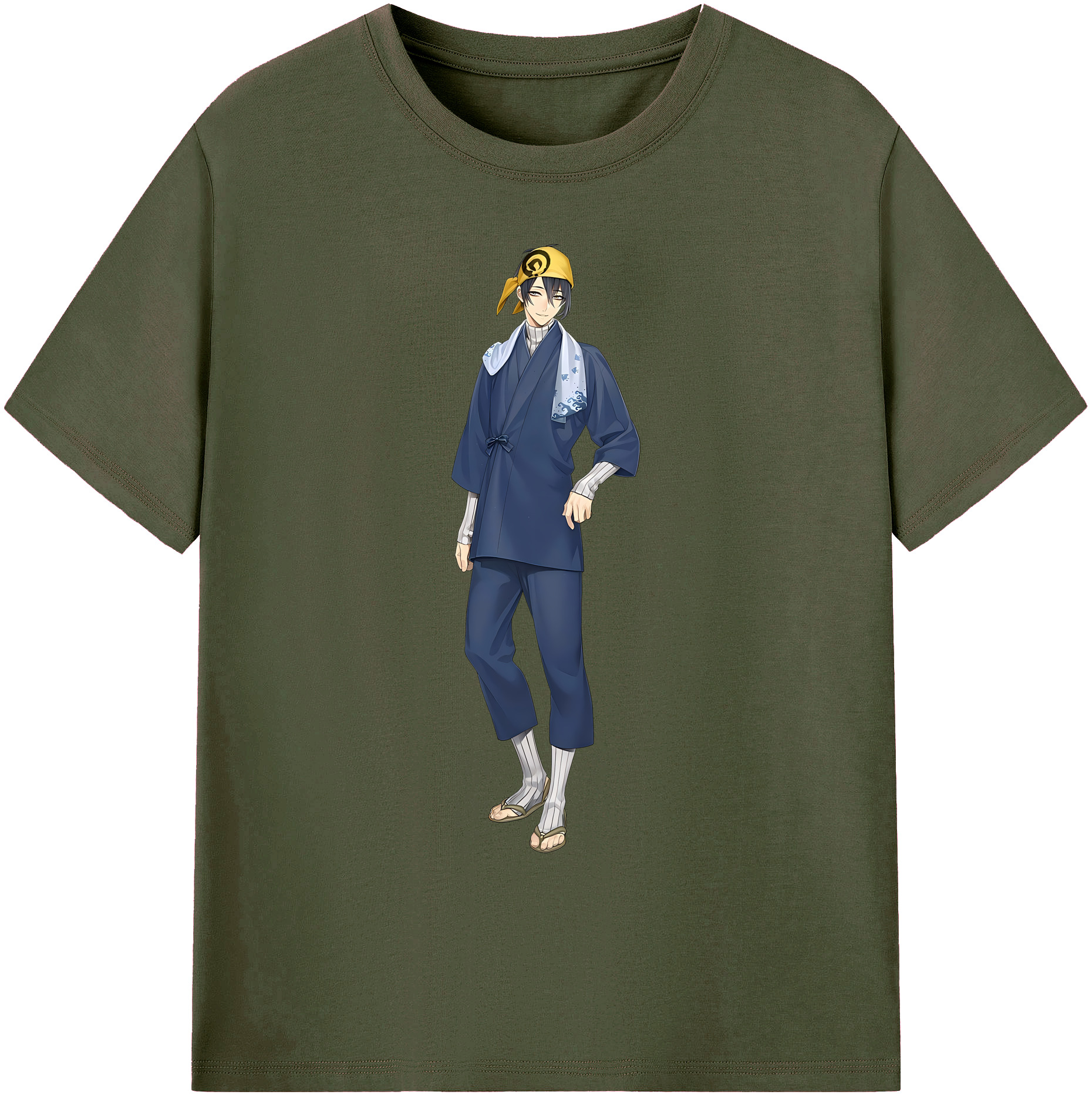 （画像用） 刀剣乱舞 Touken Ranbu 綿100％ メンズ半袖Tシャツ｜肌触りやわらか＆通気性